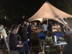 前日からBBQで盛り上がり中