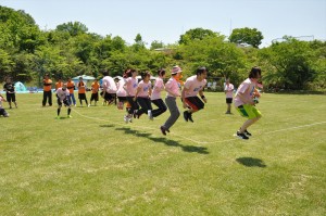 タイミングよく全員でジャンプ！