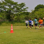 さぁいよいよ全員リレー、一斉にスタートだ！