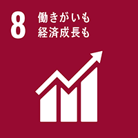 画像：SDGs8 働きがいも経済成長も